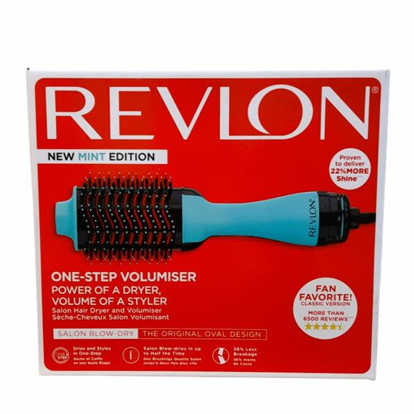 Salon One-Step Hair Dryer And Volumiser - Mint Green