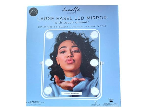 Danielle 6 Bulb Mirror White