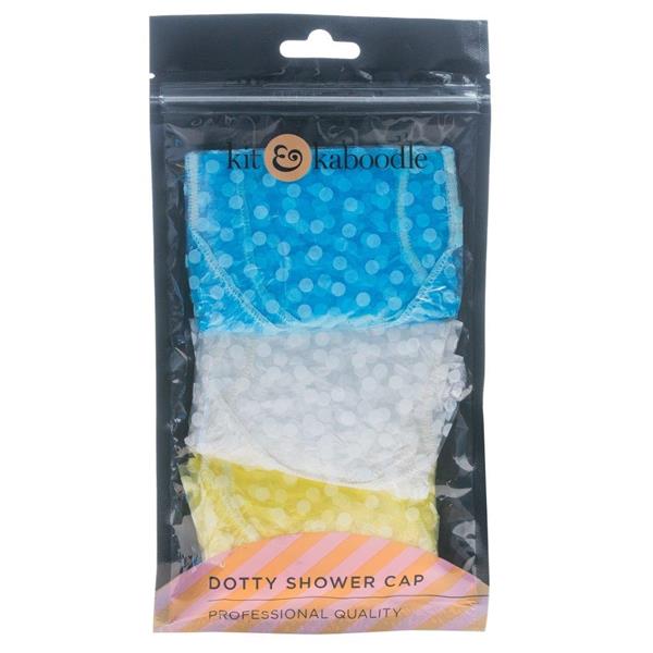 Kit & Kaboodle Dotty Shower Caps