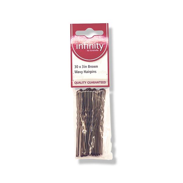 Infinity 30 Brown Wavy Hairpins