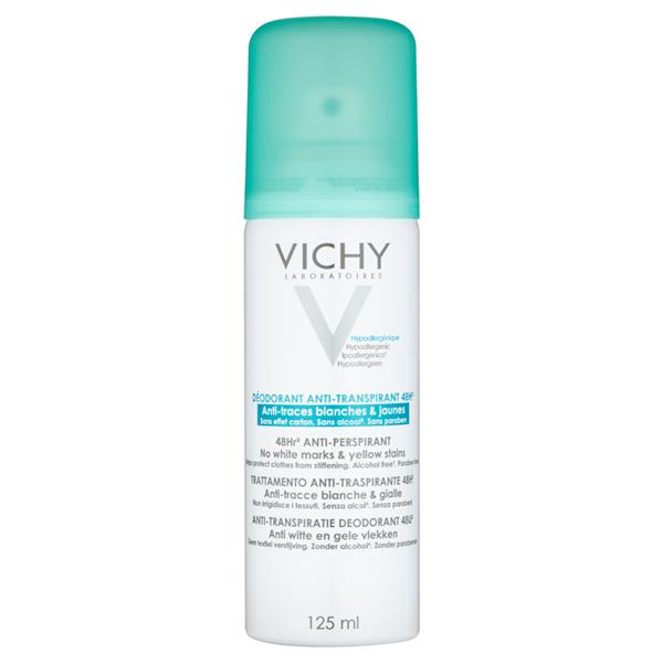 Vichy Deodorant Aerosol 48Hr No Marks 125ml