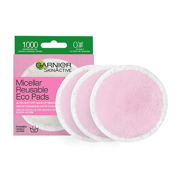 Garnier Micellar Reusable Makeup Remover Eco Pads X3