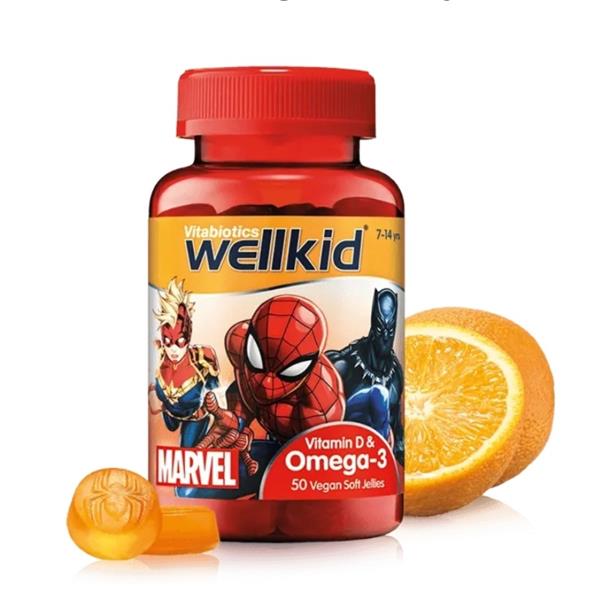 Vitabiotics Wellkid Marvel Omega 3 Vitamin D