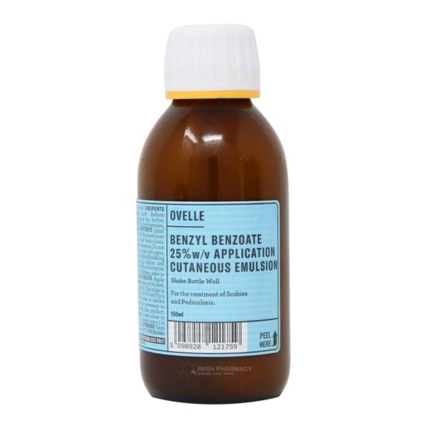 Ovelle Benzyl Benzoate 25% Application Cutaneous Emulsion