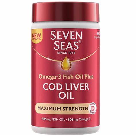 Seven Seas Pure Extra High Strength Cod Liver Oil Capsules