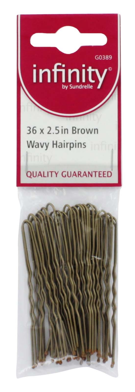 Infinity 36 Brown Wavy Hairpins